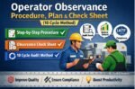 Operator Check Paper Operator Observance Procedure & Check Sheet