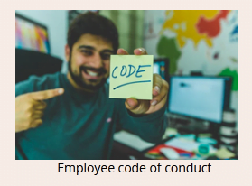 Employee code of conduct in corporate responsibilty policy