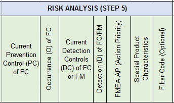 Risk Analysis in Process FMEA
