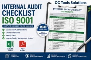 Internal Audit Checklist ISO 9001 Free Excel & PDF Format