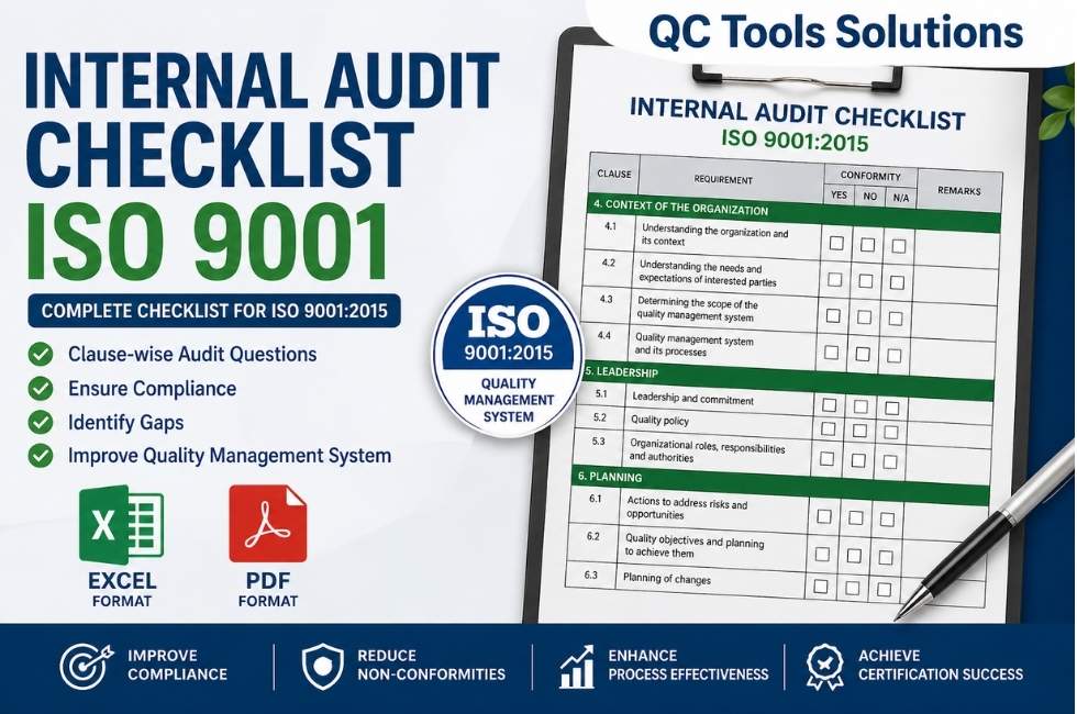 Internal Audit Checklist ISO 9001